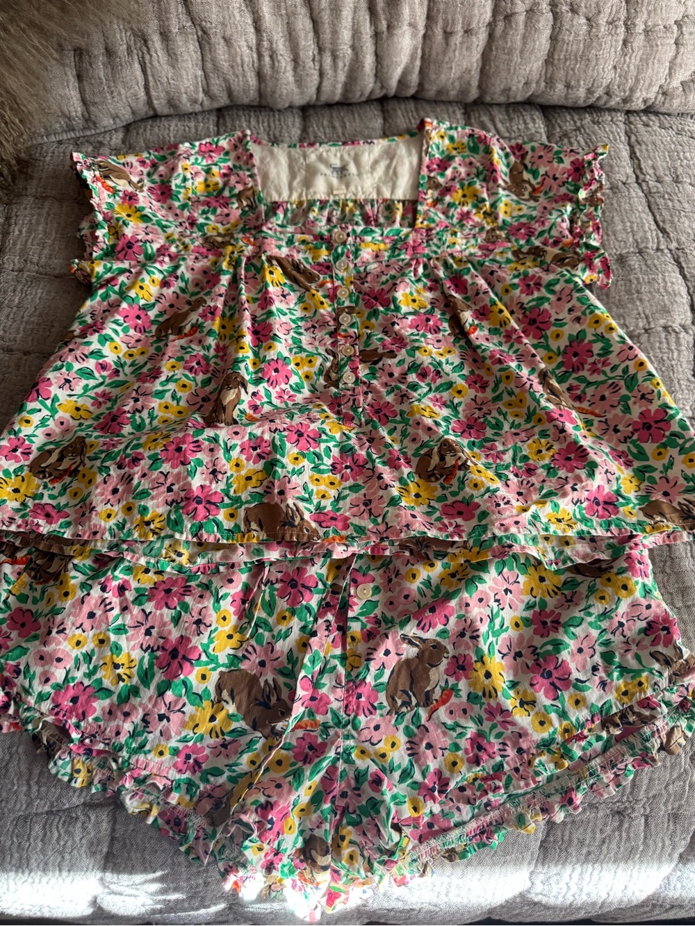 Printfresh Bunny Trail Short Set Size Small